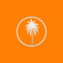 palm tree icon, palm tree gradient vector icon