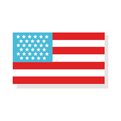 united states of america flat style icon