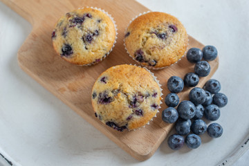 sweet home made vanilla blueberry muffins