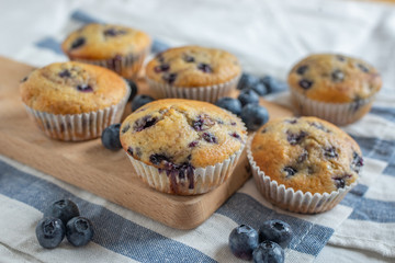 sweet home made vanilla blueberry muffins