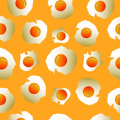 seamless background with scrambled eggs