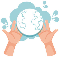 Global handwashing day icon