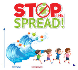 Stop spreading coronavirus sign