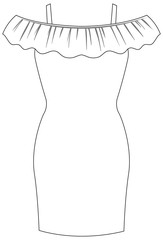 Isolated beautiful female outfit