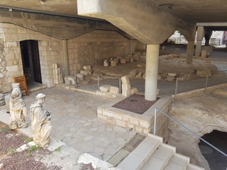 Old location near the Basilica of the Annunciation located in Nazareth, Israel