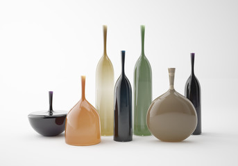 vase or bottle on white