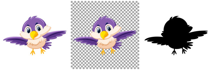 Set of bird character