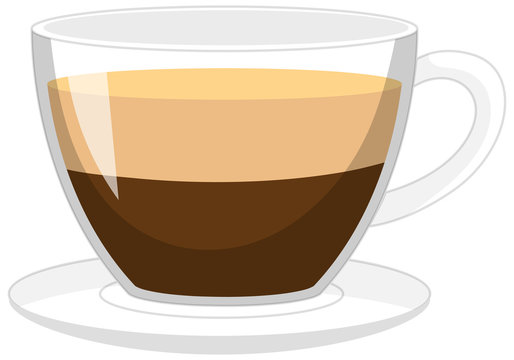 Isolated cup of coffee logo on white background