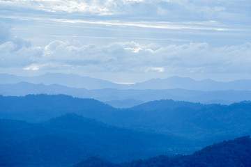 Morning sky on the mountain