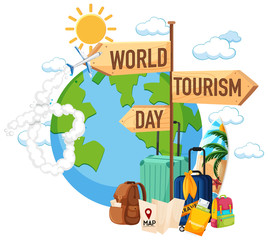 World tourism day symbol
