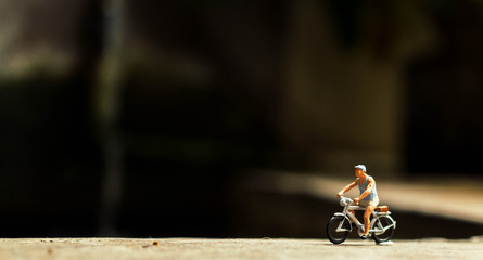riding bicycle