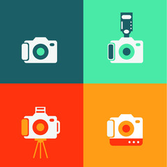 Fototapeta premium Camera vector icon