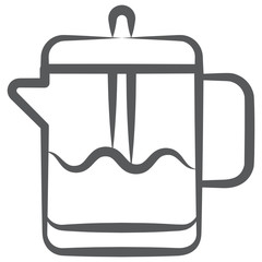 
Blender jug icon design, food mixer concept 
