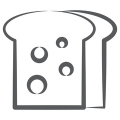 
Toast icon in editable hand drawn style 
