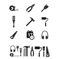 Working tools icon set