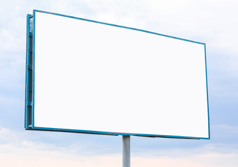 Obraz premium Advertising billboard on city street