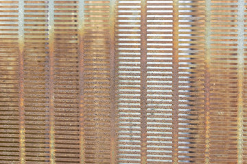 Metallic rusty grid. Place for text.