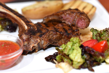 food, meat, meal, dinner, chicken, grilled, beef, fried, plate, steak, barbecue, white, dish,...