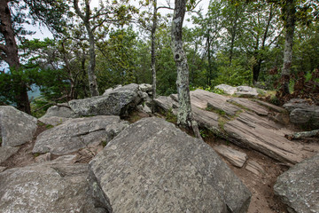 Fototapeta na wymiar Appalachian rock formations