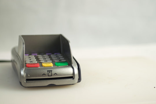 Payment machine isolated on white background