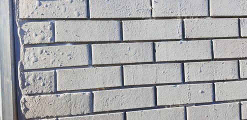 old painted brick wall