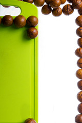 Cutting board and nuts