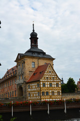 Fototapeta na wymiar the medieval town hall of Bamberg in Germany