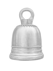 Ancient thai big brass bell bell isolate on white background with clipping path included