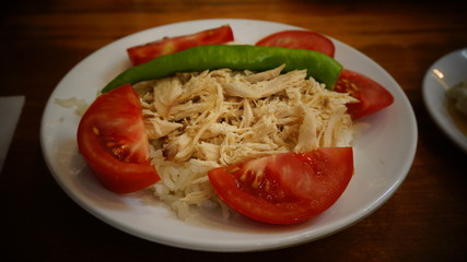 turkish chicken rice with tomato