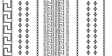 Fasion black line on white backgraund. Seamless pattern for fabric, print, wallpaper, packaging. Strocke trandy design