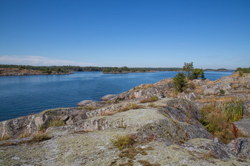 Rocky islands in the Stockholm outer archipelago 