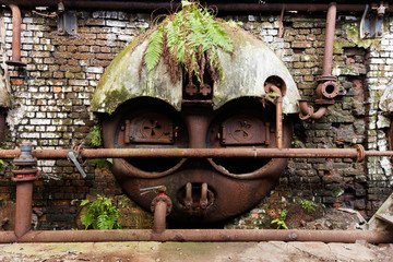 Abandoned Kiln in a derelict and abandoned factory in Belgium