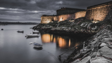 San Anton Castle under thunderhead sky