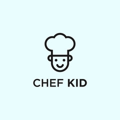 abstract chef logo. child icon