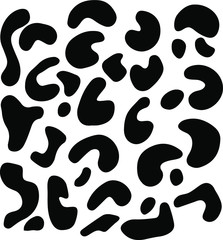 Vector animal pattern. Leopard texture