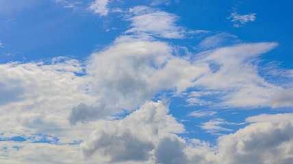 Blue sky with clouds nature