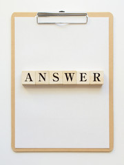 クリップボードと回答（ANSWER）