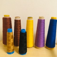 colorful spools of thread