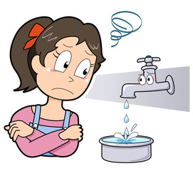 蛇口からの水漏れ