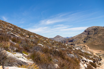 Fototapeta premium Panorama along the 4x4 Trail of Matroosberg, east of Ceres, Western Cape, South Africa