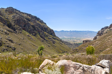 Beautiful landscape in the Mountains of Ceres, Western Cape, South Africa
