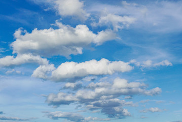 Clouds floating in the sky