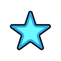 silver star on a blue