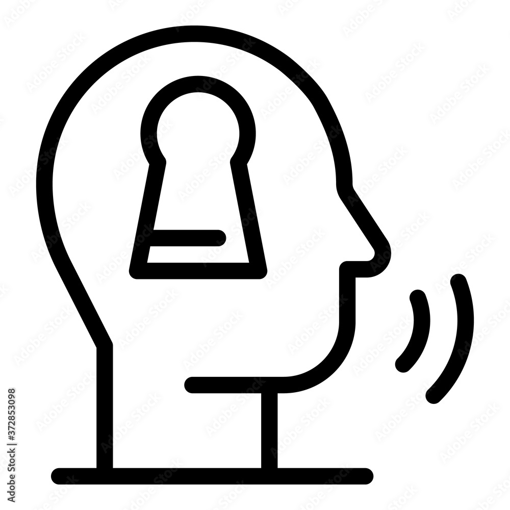 Poster security service icon. outline security service vector icon for web design isolated on white backgro