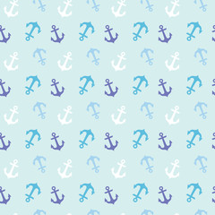 seamless pattern with anchors