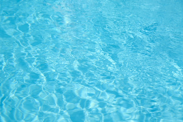 Swimming pool with clean water as background, closeup