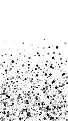 Scattered dense balck dots. Dark points dispersion
