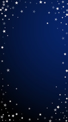 Random falling stars Christmas background. Subtle 