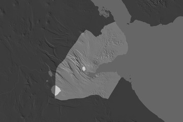 Djibouti. Neighbourhood desaturated. Bilevel