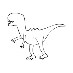Vector dinosaur for kids design.